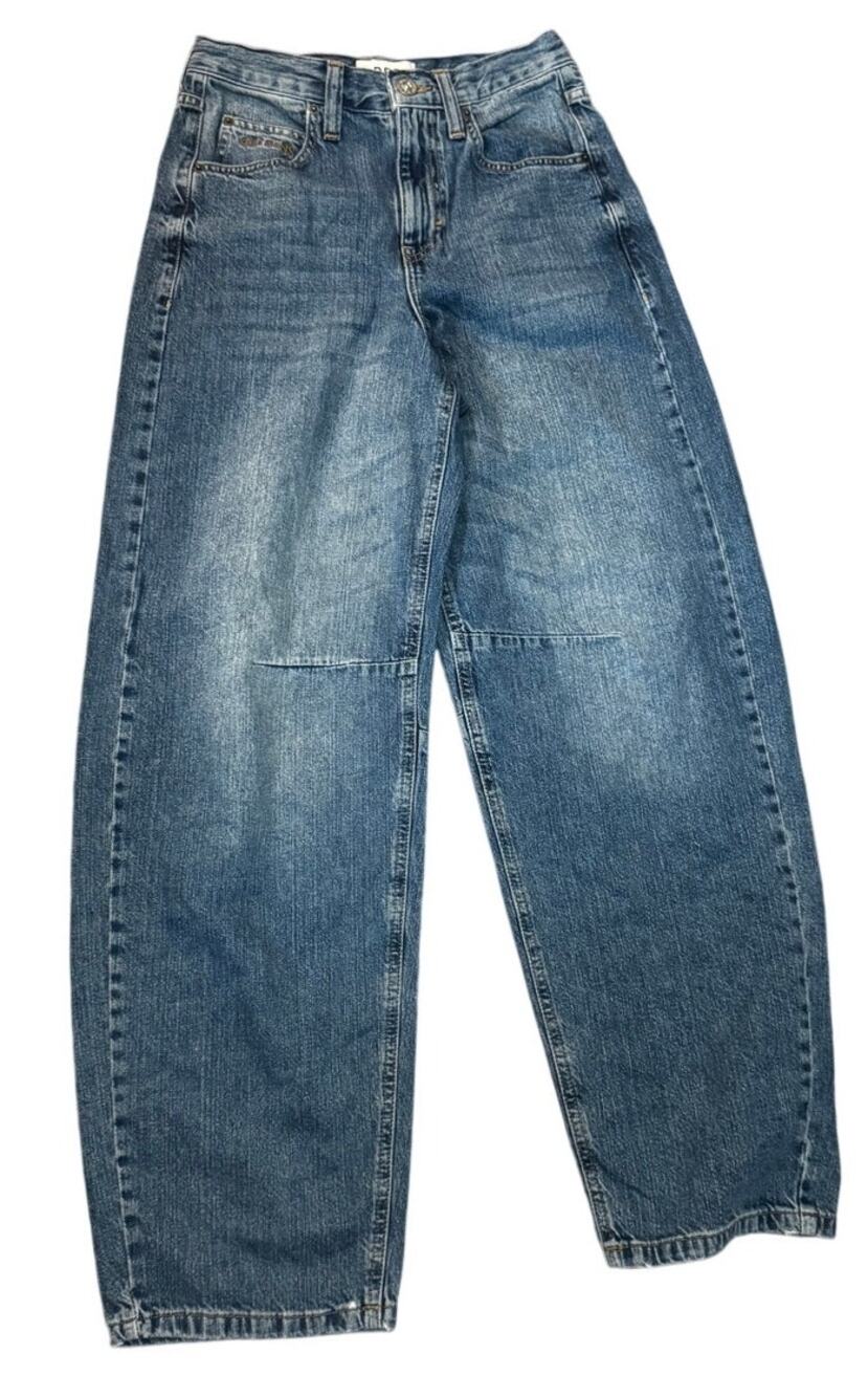 BDG Urban Outfitters Barrel Jeans Medium Wash High Rise Size 25W